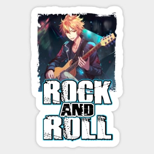 Rock Music Album Cover - Anime Shirt Sticker